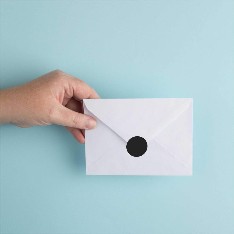 PARLAIM 1  Round Permanent Adhesive Color-Code Dot Stickers 1000 per Roll dots Label Dispenser Box Black Circle Stickers Label for Office Classroom - Image 3